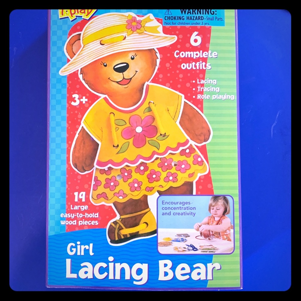Lacing Bear for Kids +3